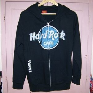 Hard Rock Cafe Tampa Zipper Hoodie Jacket  S Mens